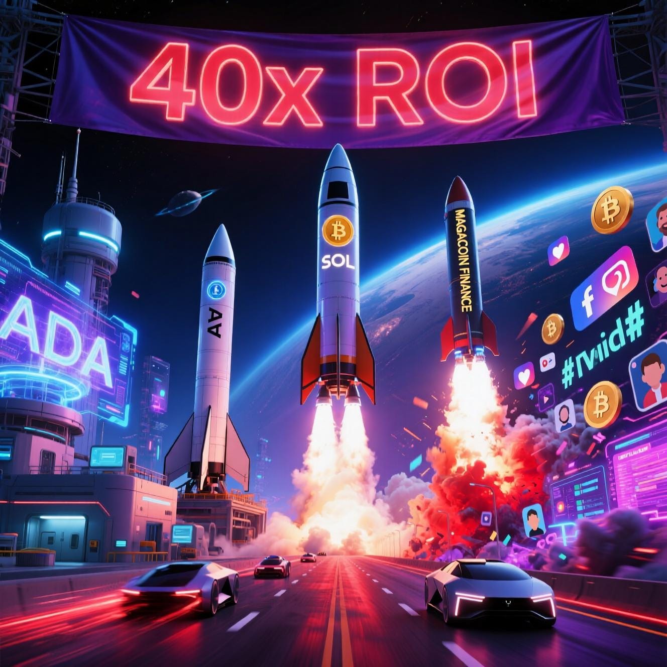 Cardano, Solana & MAGACOIN FINANCE: 3 Cryptos With 40x ROI Potential in 2025