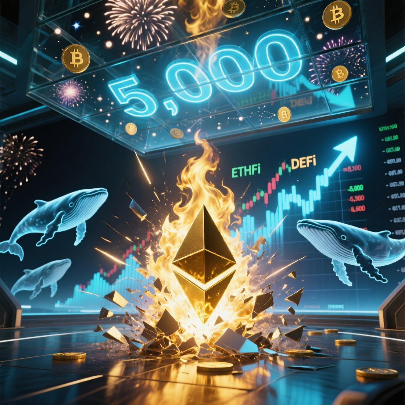 Ethereum Surges to $4,937 — Just $63 Away From $5,000 Milestone