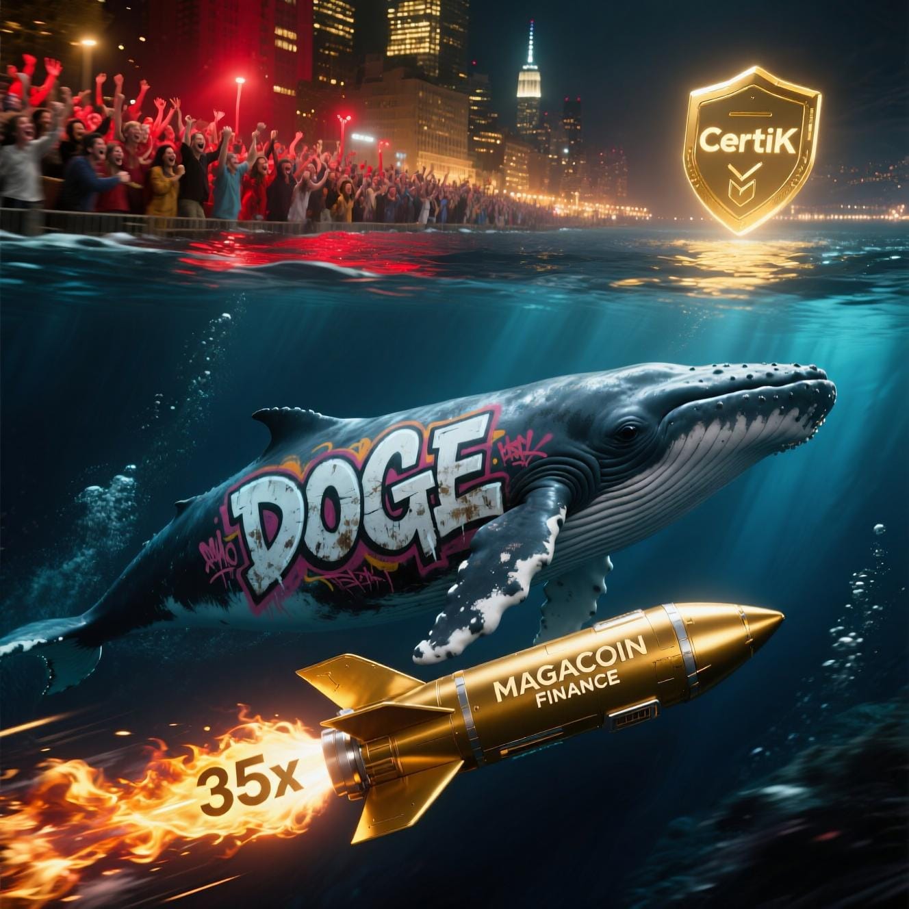 Dogecoin Whale Accumulation Intensifies — But MAGACOIN FINANCE Steals the Spotlight as the 35x Presale Sensation