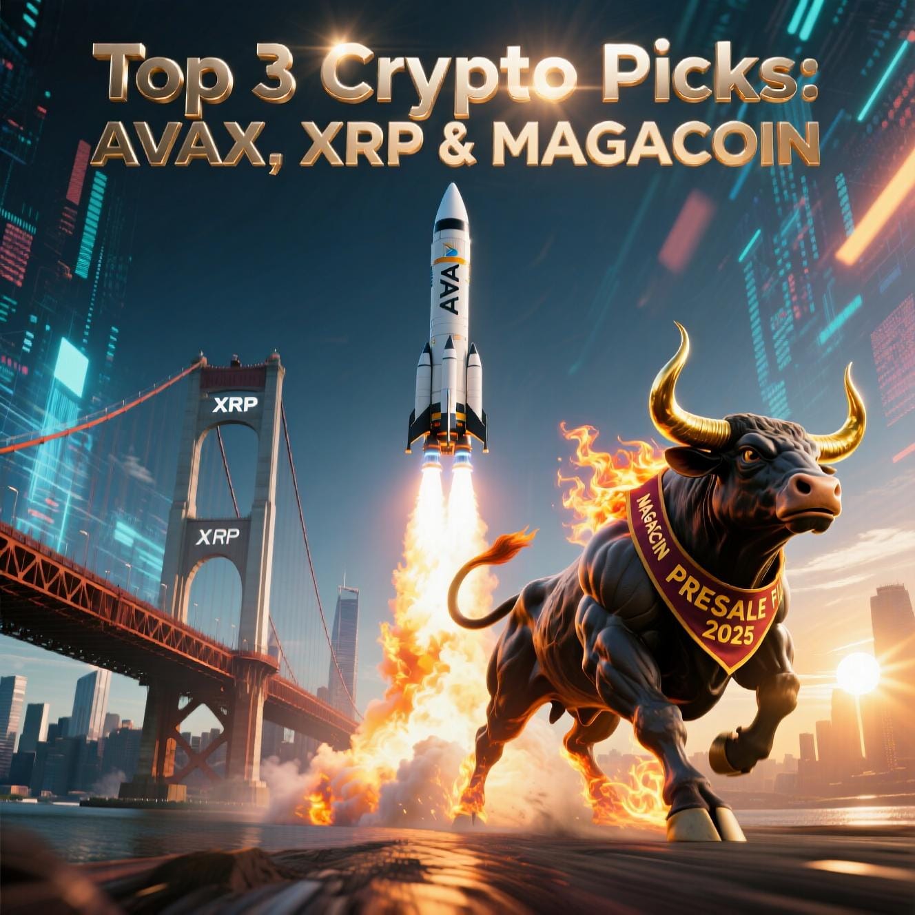 Best Crypto Presale 2025: MAGACOIN FINANCE Joins XRP and Avalanche in Analyst Top 3
