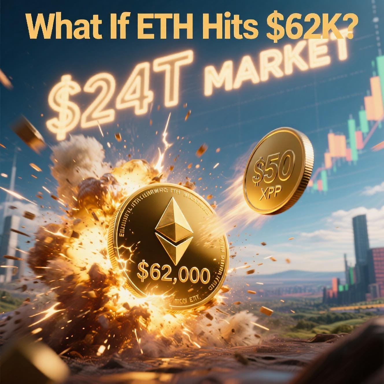 How Much Could XRP Be Worth if Ethereum Reaches $62,000?