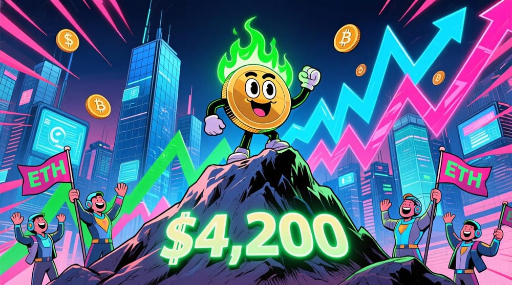 Ethereum Soars Past $4,200 on Strong Market Momentum post image