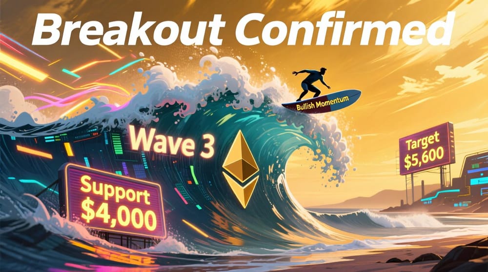 Ethereum Ignites Wave 3 Rally: $5,600 Target in Sights After Breakout Above $4,300 post image