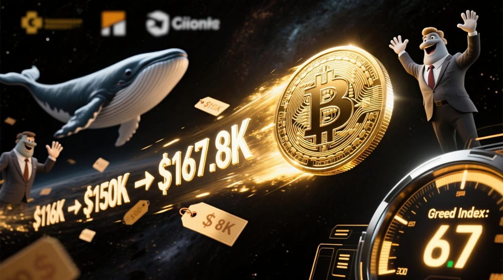 Bitcoin Soars Toward $150K as Institutions Accumulate 160,000 BTC post image