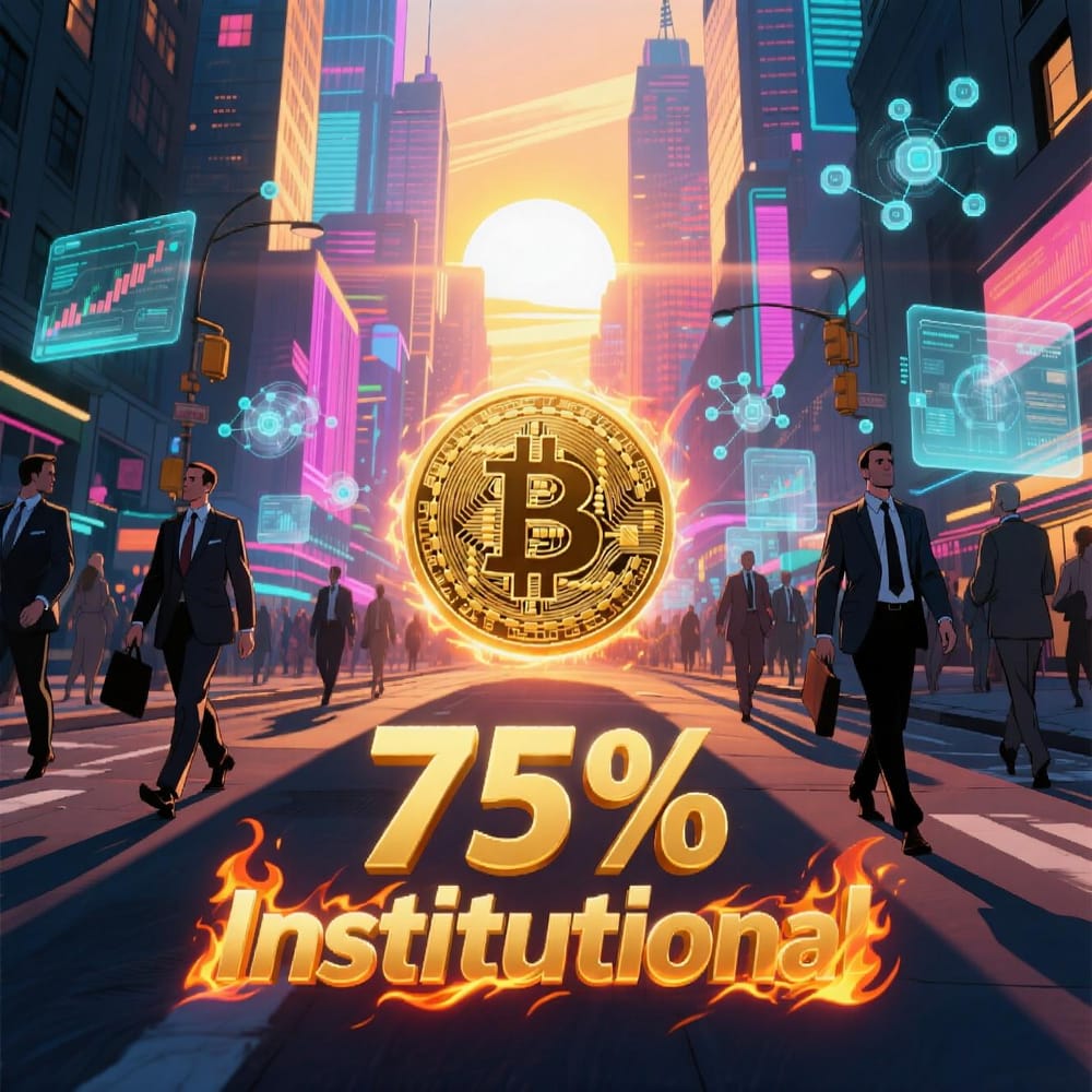 Institutional Bitcoin Dominance Hits 75% on Coinbase — A New Era of Stability Begins? post image