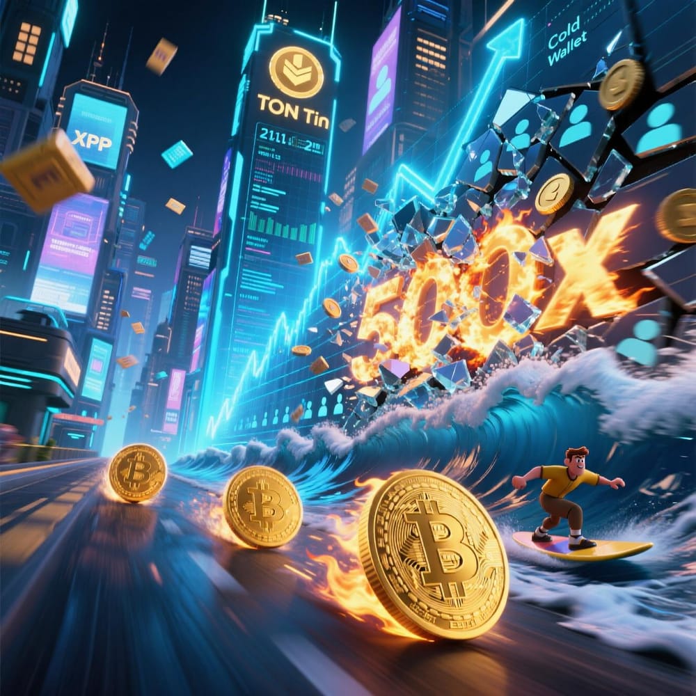 Toncoin Aims for $4.10, XRP Hits $12.4B Volume, and Cold Wallet Targets 500x ROI in 2025’s Hottest Crypto Race post image