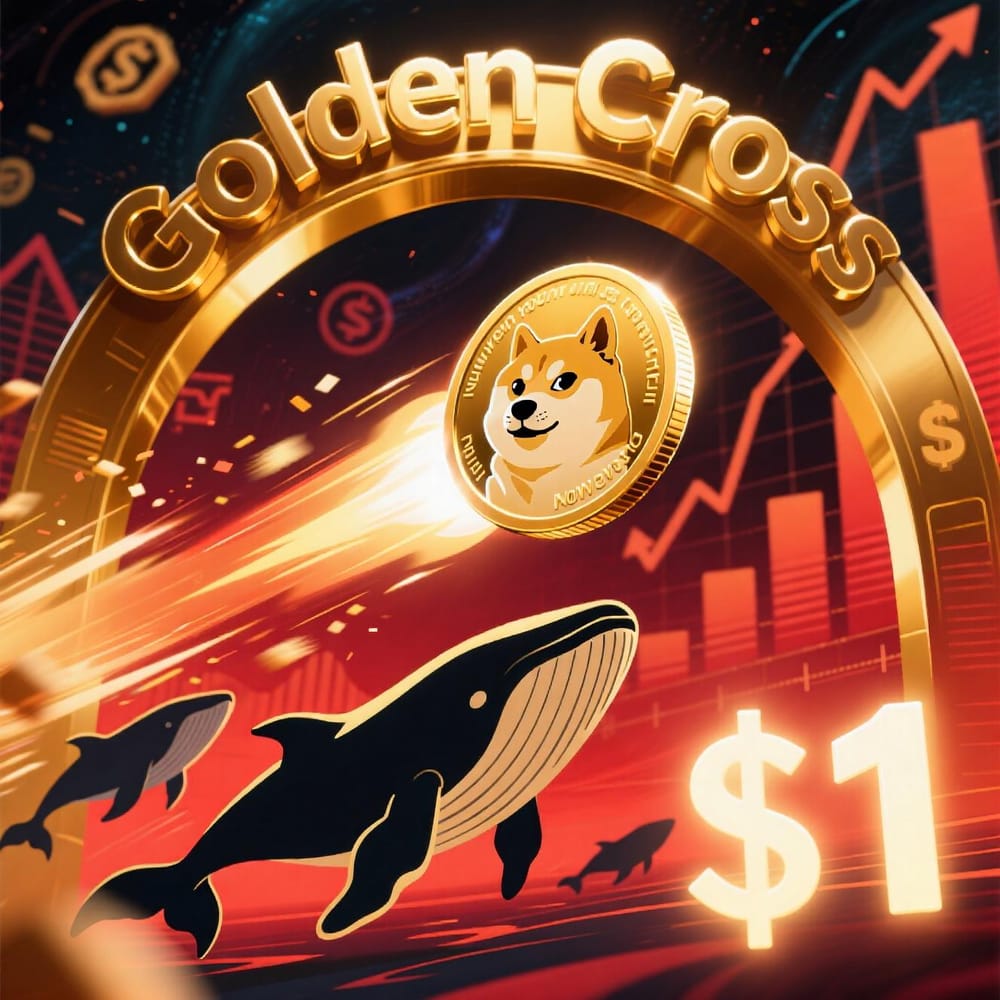 DOGE Roars Back: Can Dogecoin Break $1 as Whale Buying and Golden Cross Signal Rally? post image