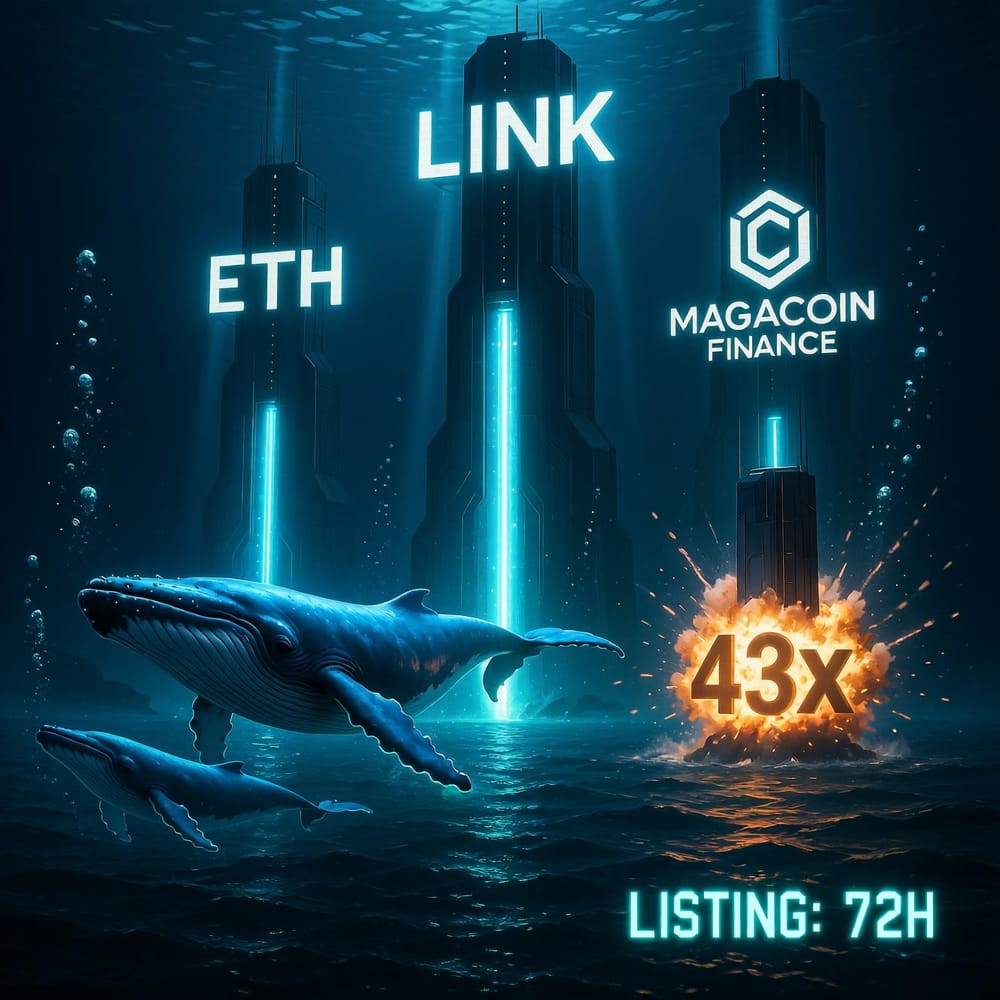 MAGACOIN FINANCE Tipped for 12,000% Gains as Whales Pump $1.4B Into Chainlink & Ethereum post image