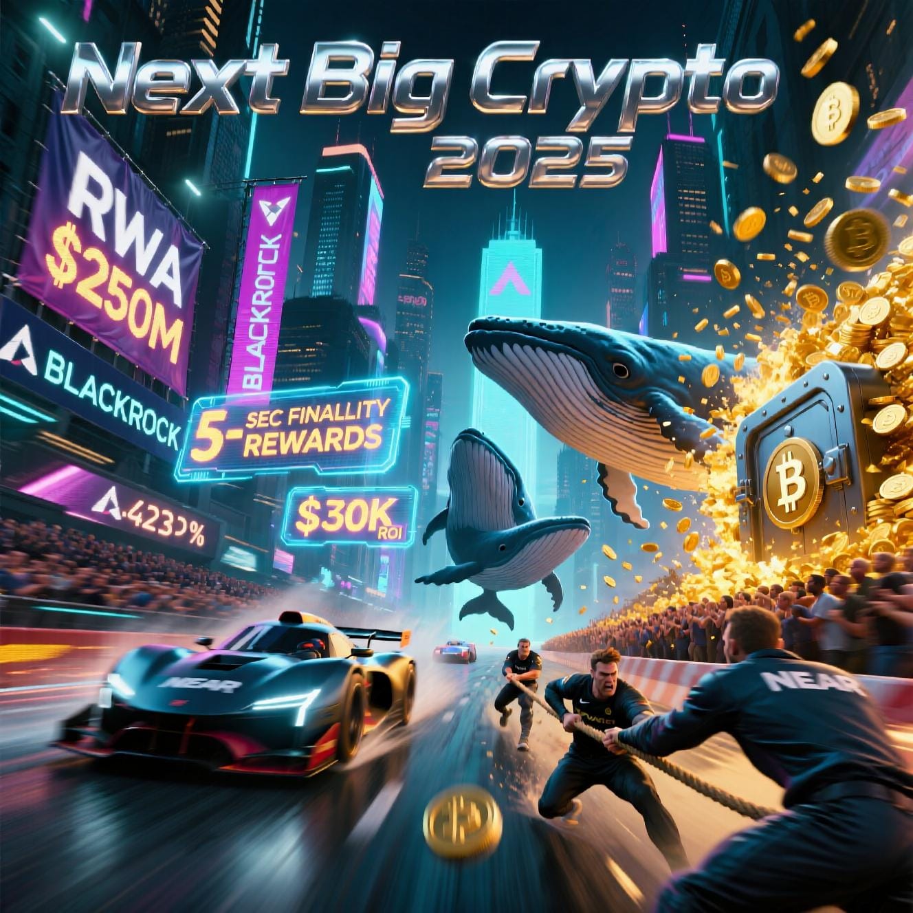 Next Big Crypto 2025: Cold Wallet’s 3,423% ROI, Avalanche’s RWA Surge, Polygon’s Speed Boost & NEAR’s Whale War post image