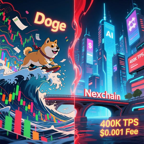 Nexchain’s AI Blockchain Targets 300% ROI as Dogecoin Sees Derivatives Spike post image
