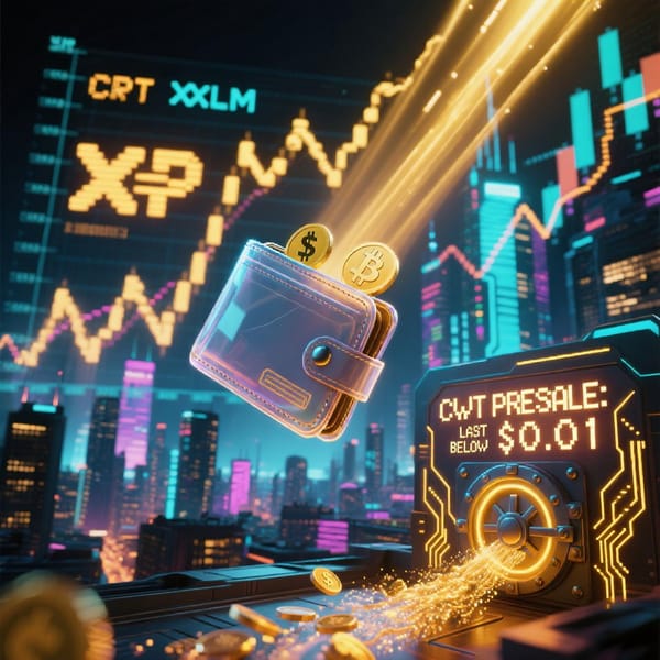 XRP Tests $3.20 Support, Stellar Breaks Out — But Cold Wallet Rockets Past $6.11M on 3,423% ROI Hype post image