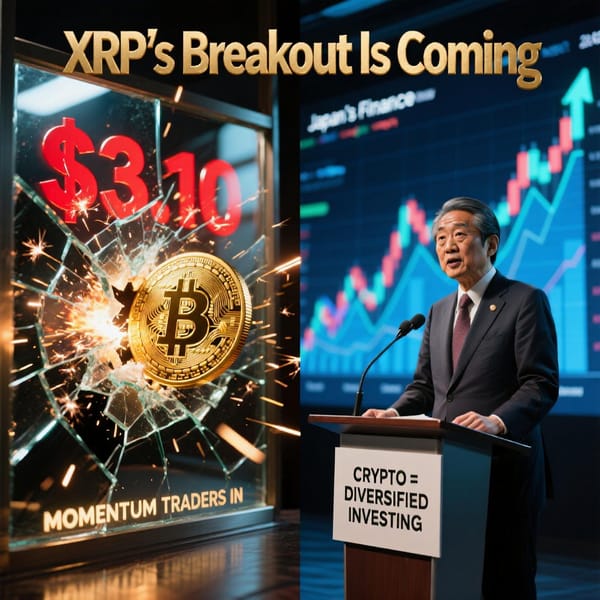 XRP Awaits $3.10 Breakout as Japan’s Finance Minister Endorses Crypto for Diversified Investing post image
