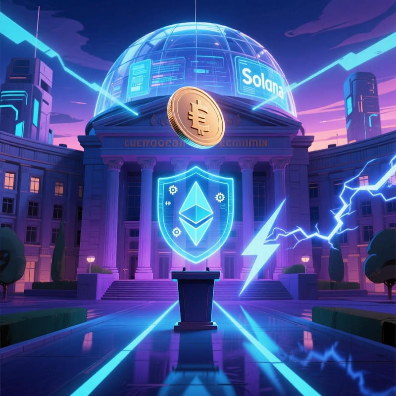 EU Considers Ethereum or Solana for Digital Euro Amid U.S. Stablecoin Law Push post image