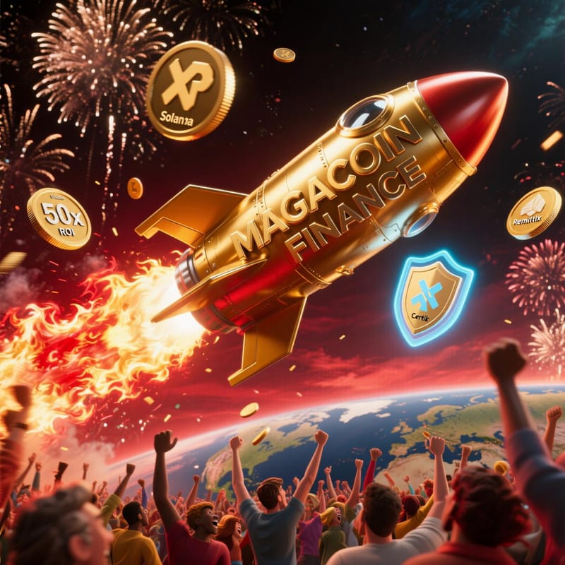 Best Crypto Presale 2025: MAGACOIN FINANCE Surpasses XRP, Solana & Remittix in Investor Frenzy post image