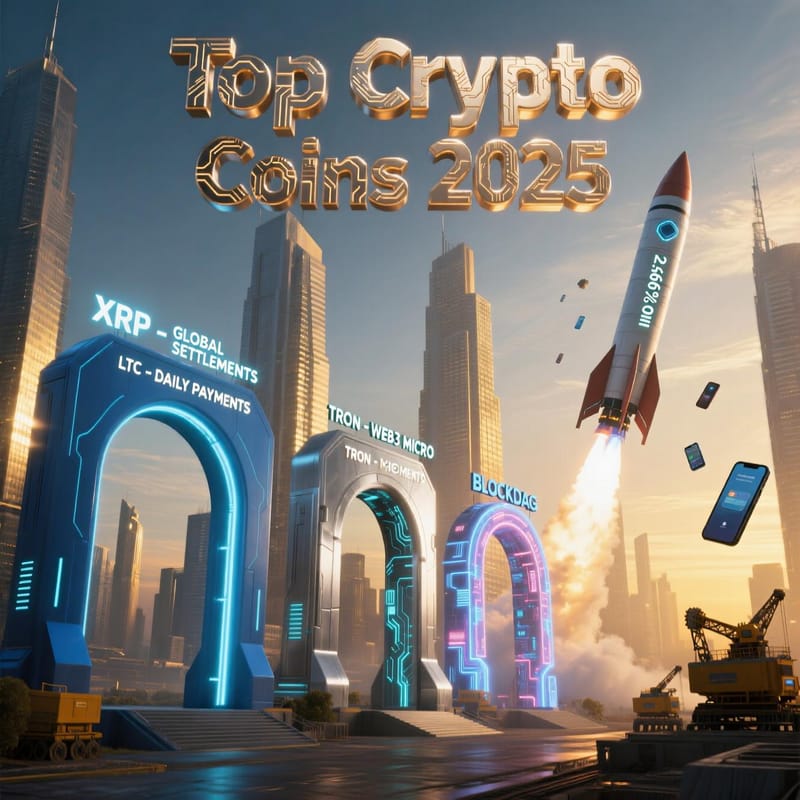 Top Crypto Coins 2025: BlockDAG Hits $383M as XRP, Litecoin, and TRON Battle for Payment Supremacy post image
