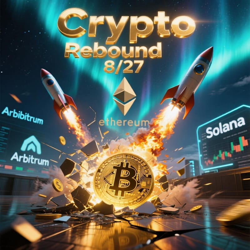 Crypto Price Analysis 8/27: BTC, ETH, SOL, ARB, FIL Rebound After Sharp Correction post image