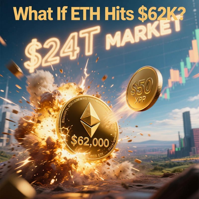 How Much Could XRP Be Worth if Ethereum Reaches $62,000? post image