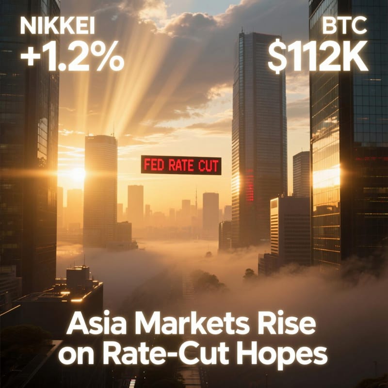 Asia Morning Briefing: Equities Rally on Rate-Cut Bets, Crypto Stays Cautious post image