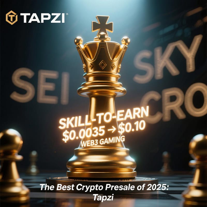 Best Crypto Presale To Buy: How Tapzi Beat High-Performing Tokens SEI, SKY, & CRO This Week post image